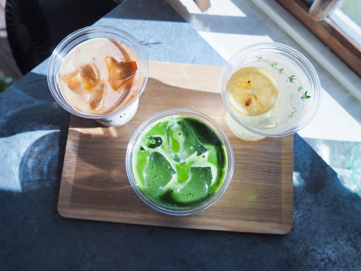 fika coffee stand のアイスドリンク3杯 / Three iced drinks from fika coffee stand